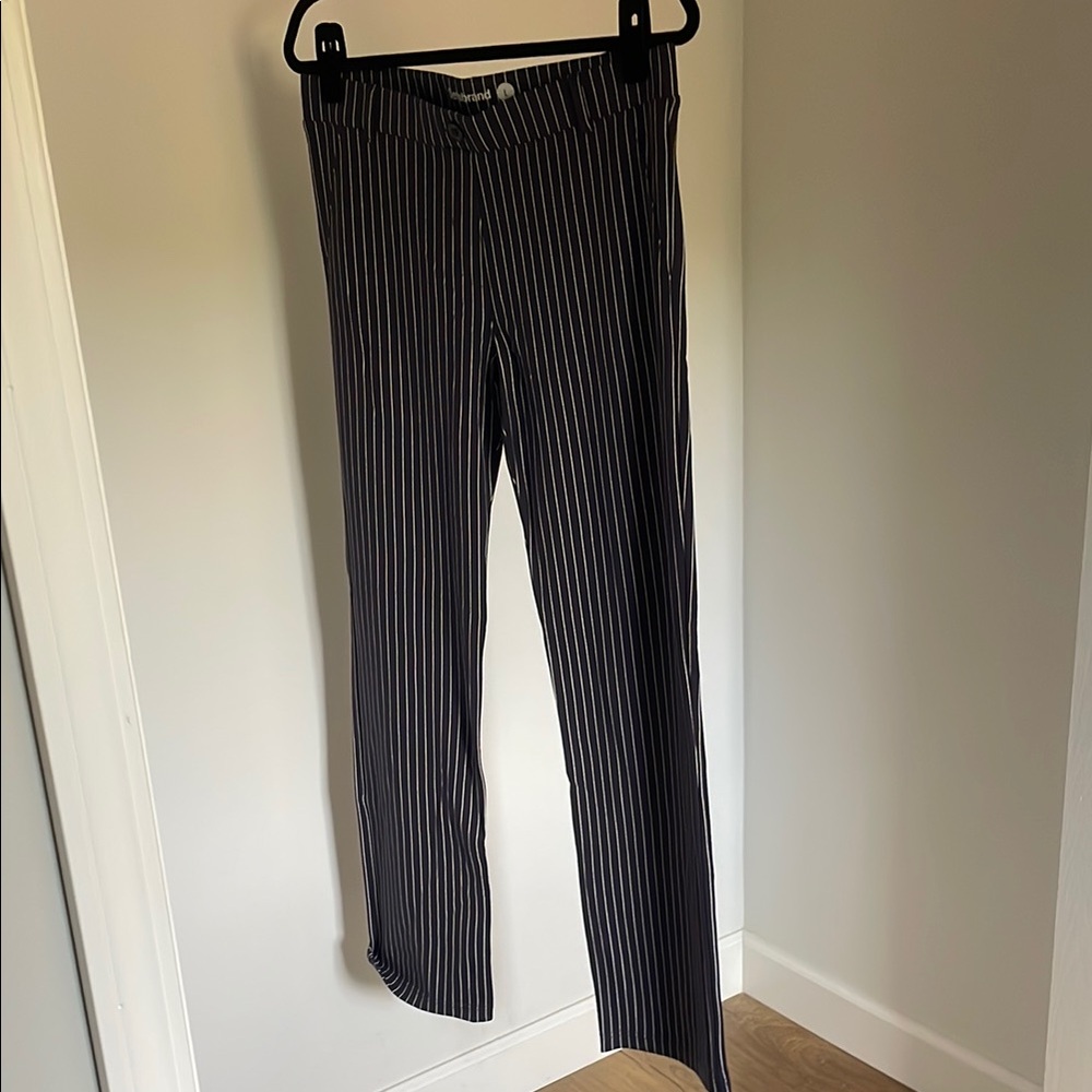 Betabrand Blue and White Striped Pants
